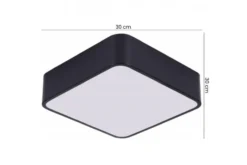 Arrediorg LAMPADA DA SOFFITTO MODERNA CUBO D30 NERA