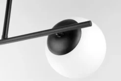 Arrediorg LAMPADA DA SOFFITTO MODERNA LEDO W2 NERO