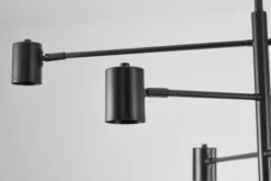 Arrediorg LAMPADA DA SOFFITTO MODERNA NERA DORA W6