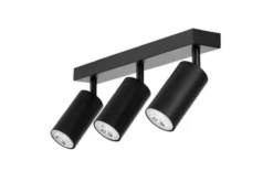 Arrediorg LAMPADA DA SOFFITTO MODERNA NERA NEO W3