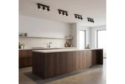Arrediorg LAMPADA DA SOFFITTO MODERNA NERA NEO W3