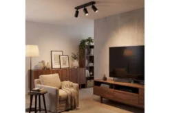 Arrediorg LAMPADA DA SOFFITTO MODERNA NERA NEO W3