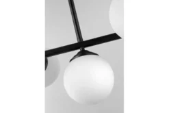 Arrediorg LAMPADA DA SOFFITTO MODERNA NERA FINO W5