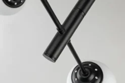 Arrediorg LAMPADA DA SOFFITTO MODERNA NERA FINO PRO W4