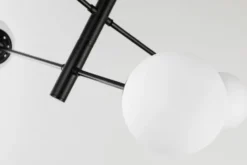 Arrediorg LAMPADA DA SOFFITTO MODERNA NERA FINO PRO W4