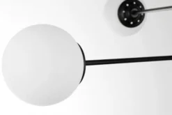 Arrediorg LAMPADA DA SOFFITTO MODERNA NERA FINO PRO W6