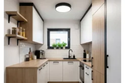 Arrediorg LAMPADA DA SOFFITTO MODERNA NERA ORBO D40