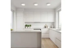 Arrediorg LAMPADA DA SOFFITTO MODERNA NERA ORBO D23