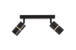 Arrediorg LAMPADA DA SOFFITTO MODERNA NERA ASTI W2