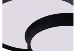 Arrediorg LAMPADA DA SOFFITTO MODERNA NERA ORBO DUO D40