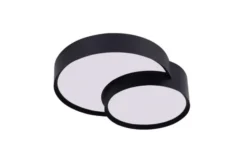Arrediorg LAMPADA DA SOFFITTO MODERNA NERA ORBO DUO D40