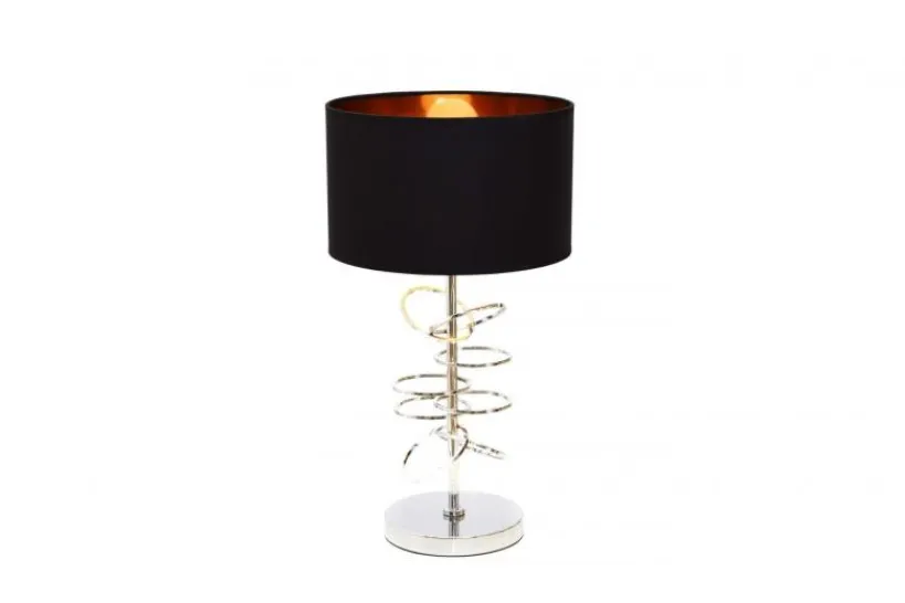 Arrediorg Lampada da tavolo comodino glamour MILARI -Cromo