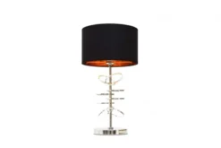 Arrediorg Lampada da tavolo comodino glamour MILARI -Cromo