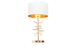 Arrediorg Lampada da tavolo comodino glamour MILARI -Oro