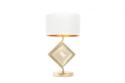 Arrediorg Lampada da tavolo comodino glamour BENARDI -Oro