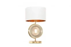 Arrediorg Lampada da tavolo comodino glamour MONTERONI -Oro
