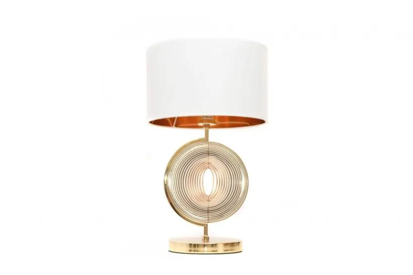 Arrediorg Lampada da tavolo comodino glamour MONTERONI -Oro