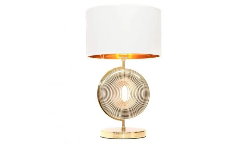 Arrediorg Lampada da tavolo comodino glamour MONTERONI -Oro