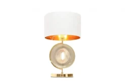 Arrediorg Lampada da tavolo comodino glamour MONTERONI -Oro