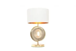 Arrediorg Lampada da tavolo comodino glamour MONTERONI -Oro