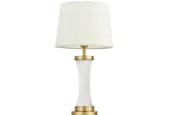 Arrediorg Lampada da tavolo comodino glamour VILLANOVA Ottone