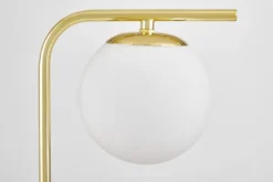 Arrediorg LAMPADA DA TAVOLO MODERNA CLASSICA ORO TESO W1