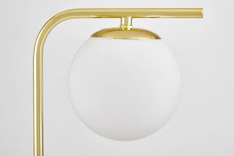 Arrediorg LAMPADA DA TAVOLO MODERNA CLASSICA ORO TESO W1