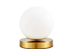 Arrediorg LAMPADA DA TAVOLO MODERNA IN OTTONE FREDICA W1