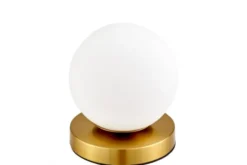 Arrediorg LAMPADA DA TAVOLO MODERNA IN OTTONE FREDICA W1