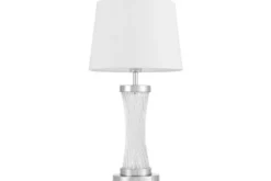 Arrediorg Lampada da tavolo VILLANOVA glamour e cromo