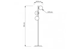 Arrediorg Lampada da terra di design moderno FREDICA W3
