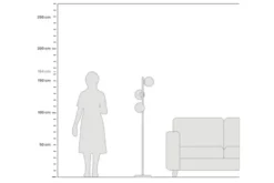 Arrediorg Lampada da terra di design moderno FREDICA W3