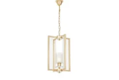 Arrediorg Lampada moderna a sospensione oro e vetro MANHATTAN W1