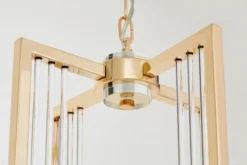 Arrediorg Lampada moderna a sospensione oro e vetro MANHATTAN W1