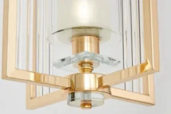 Arrediorg Lampada moderna a sospensione oro e vetro MANHATTAN W1