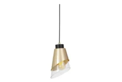 Arrediorg Lampada moderna a sospensione doppio paralume vetro FABRO W1