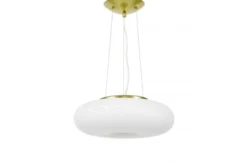 Arrediorg Lampadario ad anello oro e vetro MONARTE D38