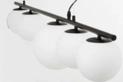 Arrediorg Lampadario a palle e metallo nero BARISTICA W5