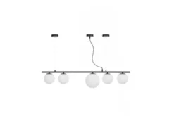 Arrediorg Lampadario a palle e metallo nero BARISTICA W5