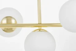 Arrediorg Lampadario a sfera con barra oro FREDICA W7