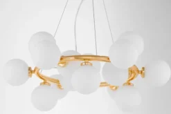Arrediorg Lampadario a sfera oro caldo 15 luci MARSIADA W15