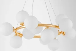 Arrediorg Lampadario a sfera oro caldo 15 luci MARSIADA W15