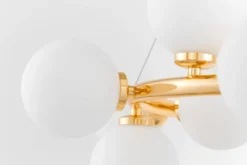 Arrediorg Lampadario a sfera oro caldo 15 luci MARSIADA W15