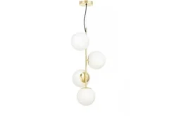 Arrediorg Lampadario a 4 sfere dorato STELVIO W4