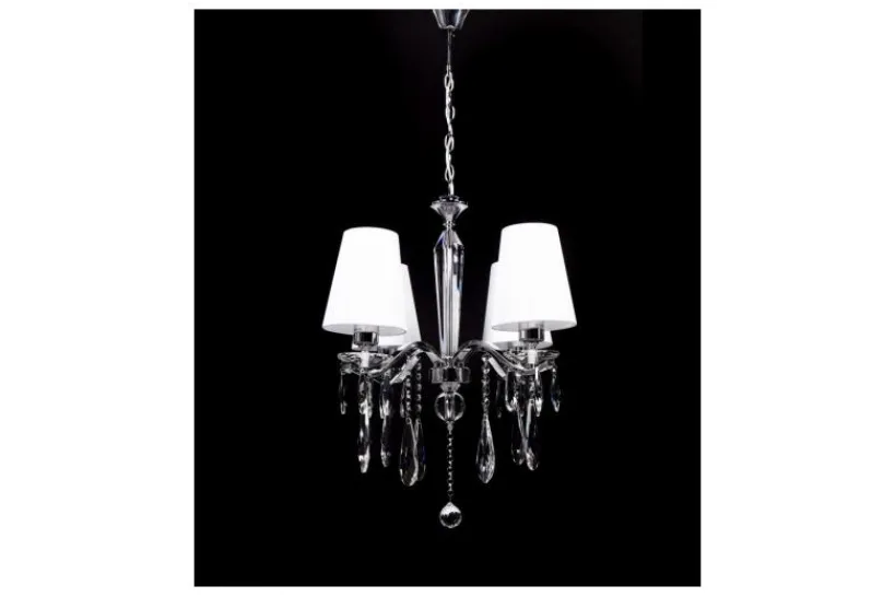 Arrediorg Lampadario a sospensione classico di cristallo Alessia W4