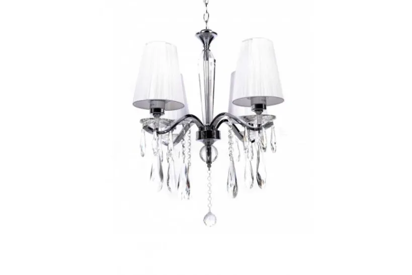 Arrediorg Lampadario a sospensione classico di cristallo Alessia W4