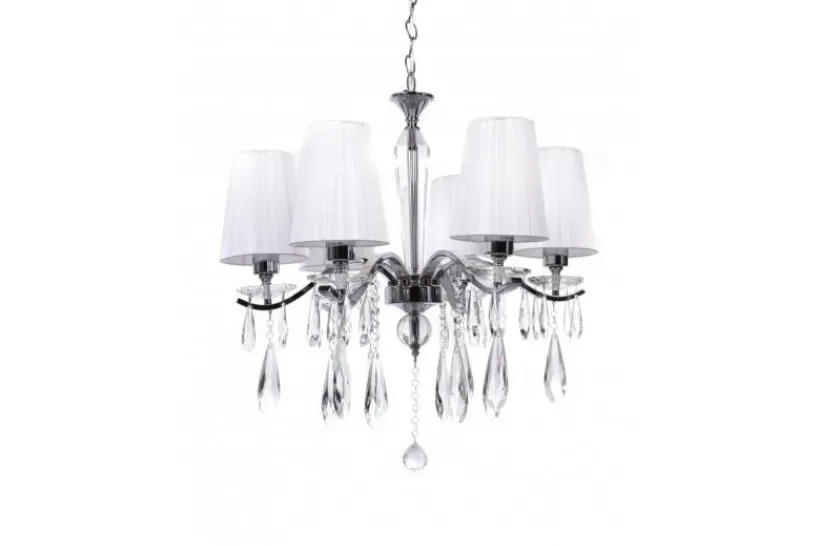 Arrediorg Lampadario a sospensione classico di cristallo Alessia W6