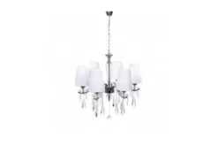 Arrediorg Lampadario a sospensione classico di cristallo Alessia W6