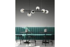 Arrediorg Lampadario a sospensione di design moderno a 6 sfere in vetro CEREDO W6