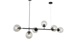 Arrediorg Lampadario a sospensione di design moderno a 6 sfere in vetro CEREDO W6